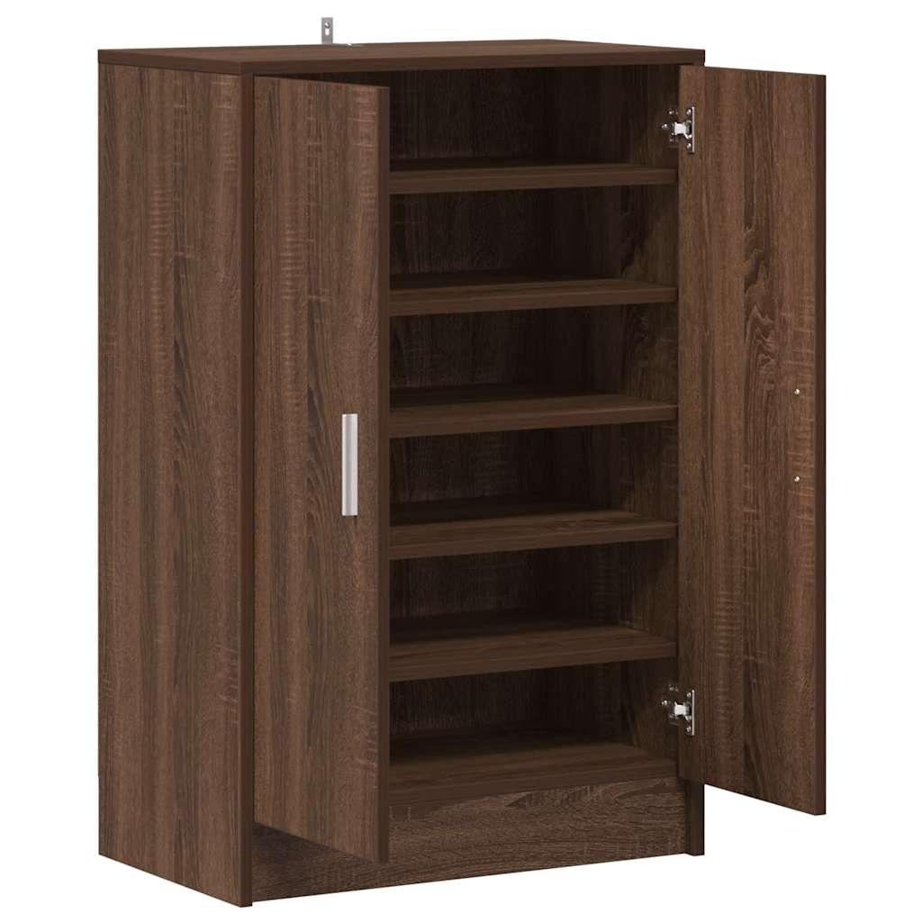 Scarpiera Rovere Marrone 60x35x92 cm in Legno Multistrato