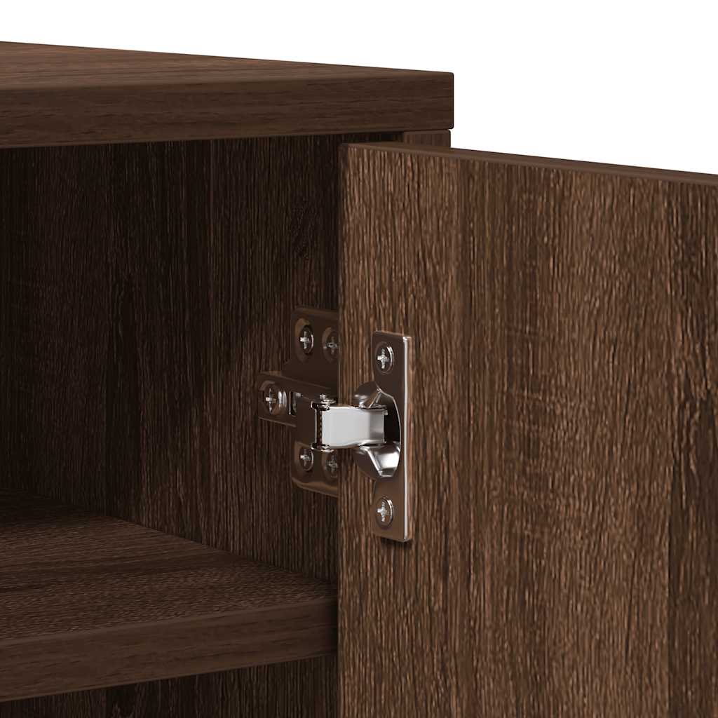 Scarpiera Rovere Marrone 60x35x92 cm in Legno Multistrato