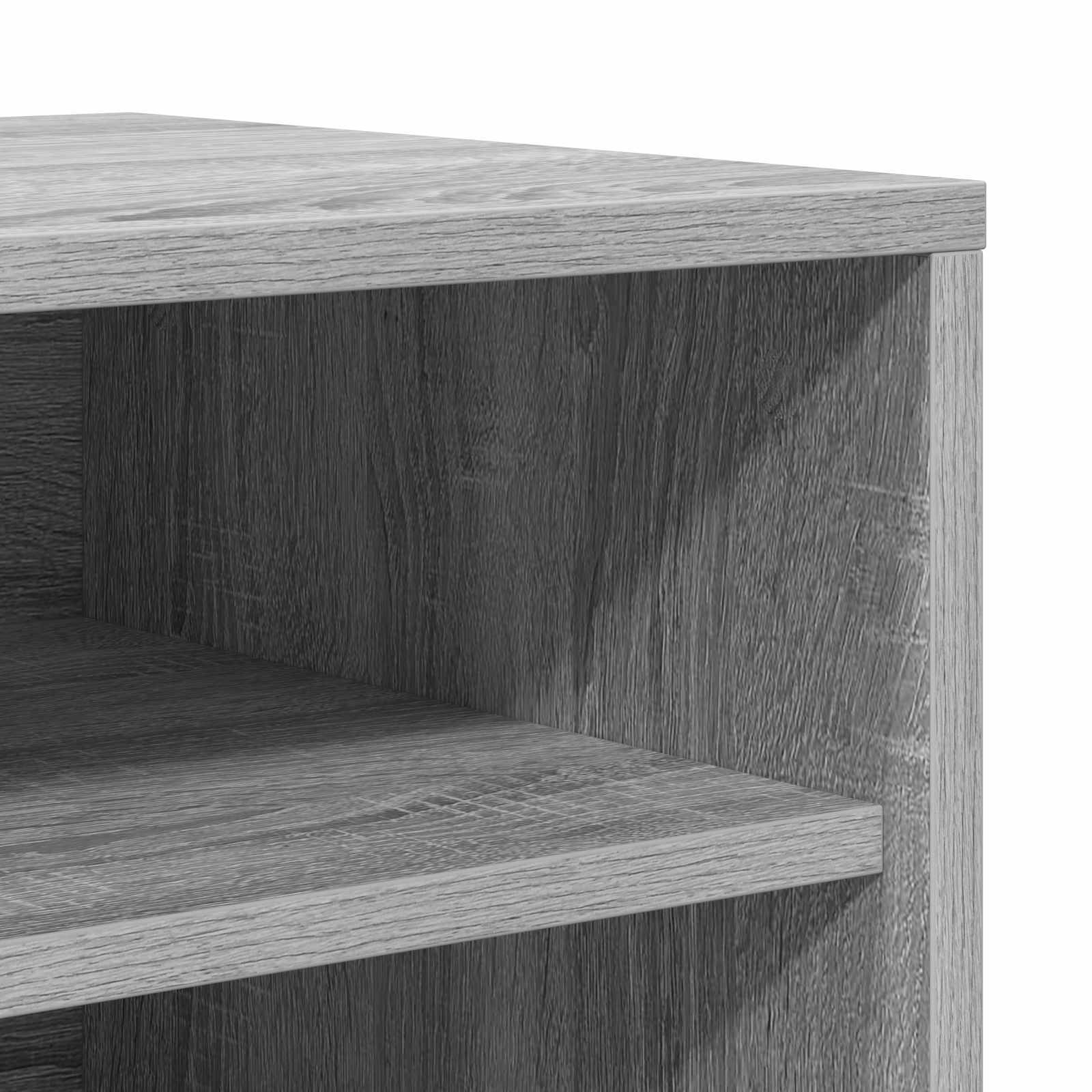 Scarpiera Rovere Fumo 60x35x70 cm in Legno Multistrato