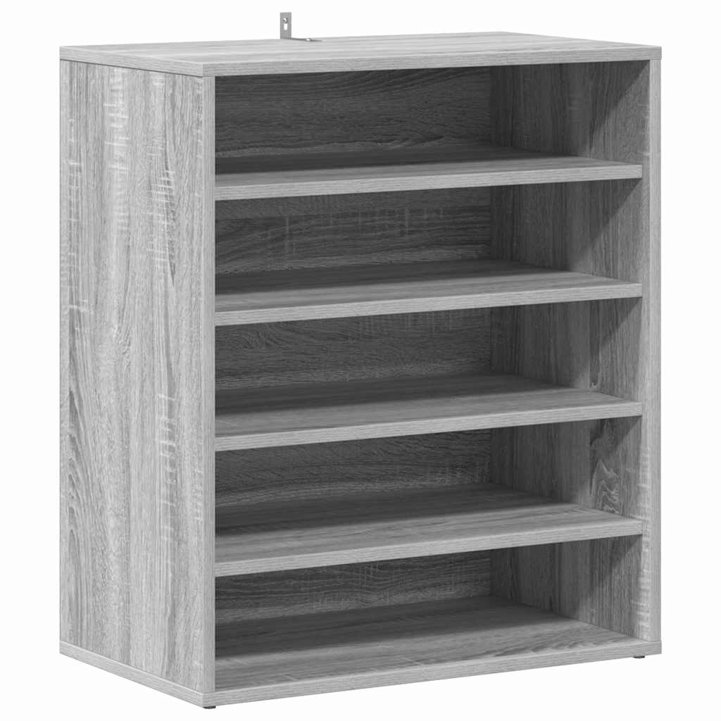 Scarpiera Grigio Sonoma 60x35x70 cm in Legno Multistrato