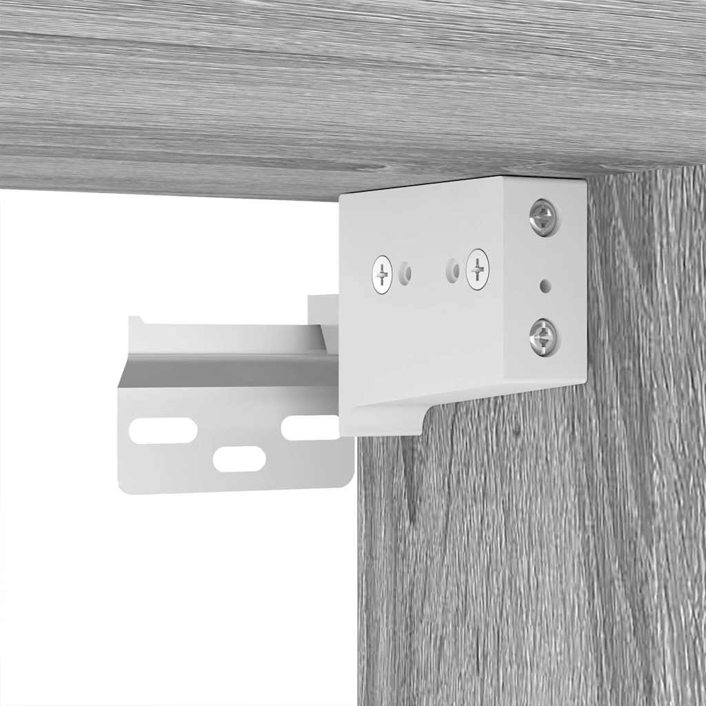Scarpiera Grigio Sonoma 60x35x70 cm in Legno Multistrato