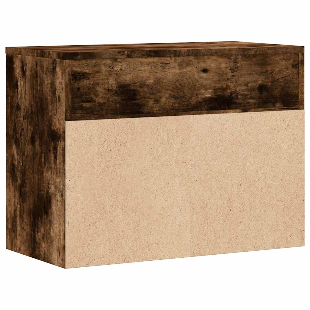 Scarpiera Rovere Fumo 60x30x45 cm in Legno Multistrato