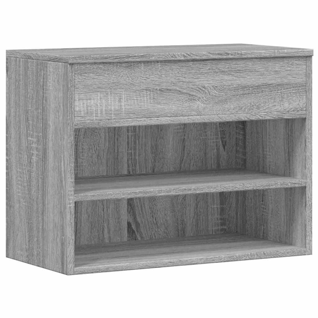 Scarpiera Grigio Sonoma 60x30x45 cm in Legno Multistrato