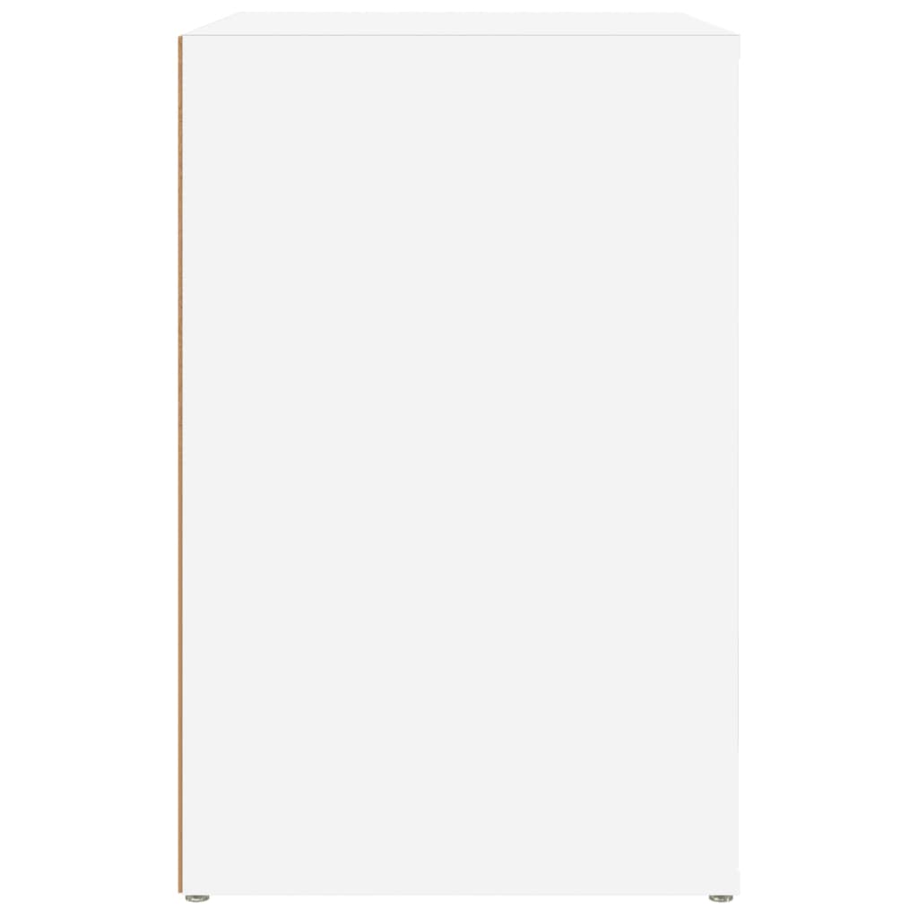 Scarpiera Bianca 130x35x54 cm in Legno Multistrato