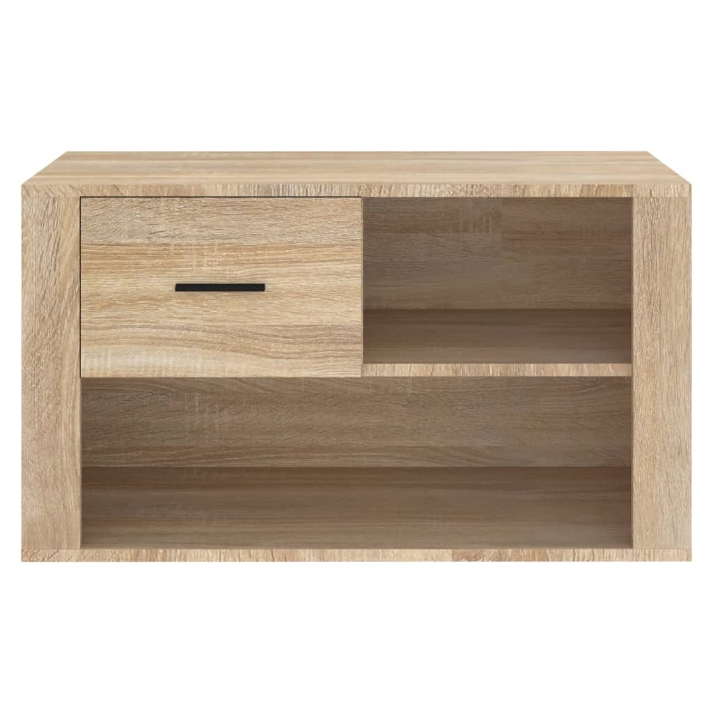 Scarpiera Rovere Sonoma 80x35x45 cm in Legno Multistrato
