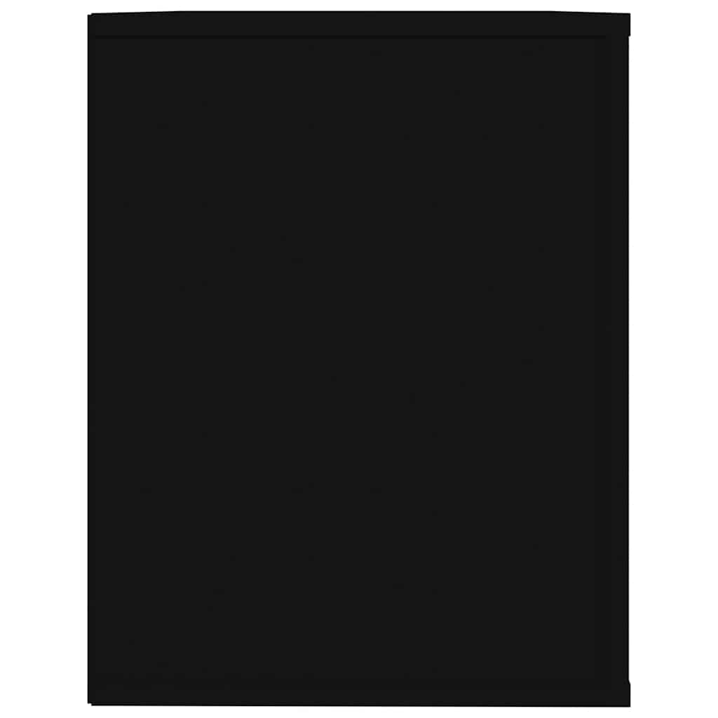 Scarpiera Nera 75x35x45 cm in Legno Multistrato