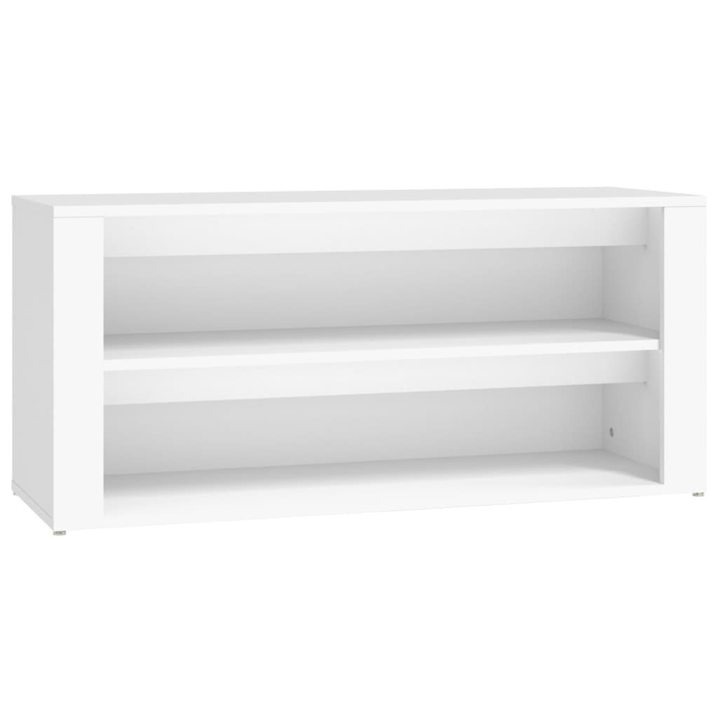 Scarpiera Bianca 100x35x45 cm in Legno Multistrato