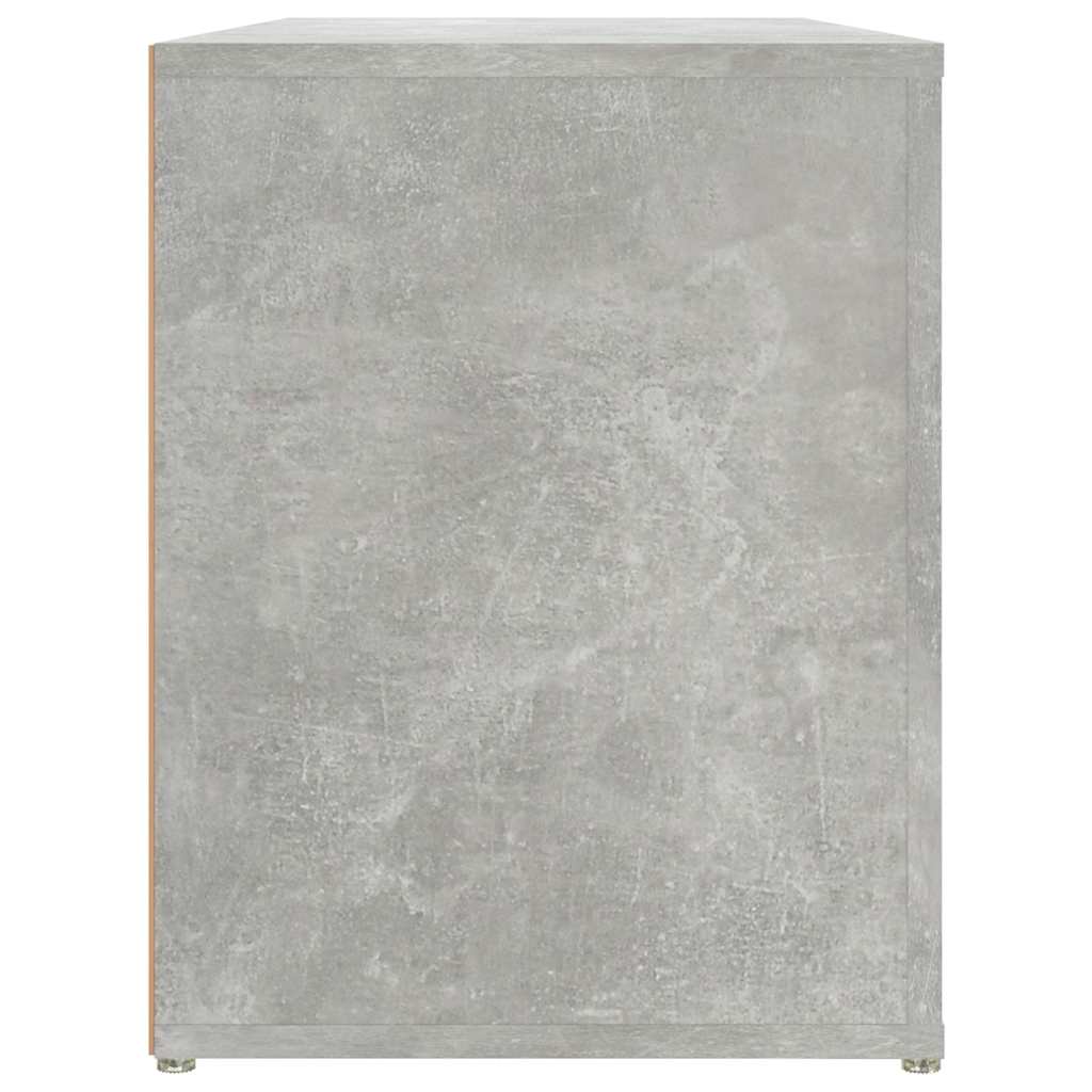 Scarpiera Grigio Cemento 100x35x45 cm in Legno Multistrato