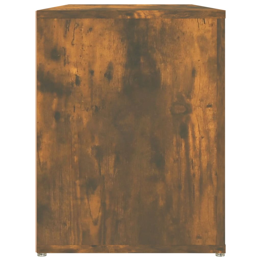Scarpiera Rovere Fumo 100x35x45 cm in Legno Multistrato