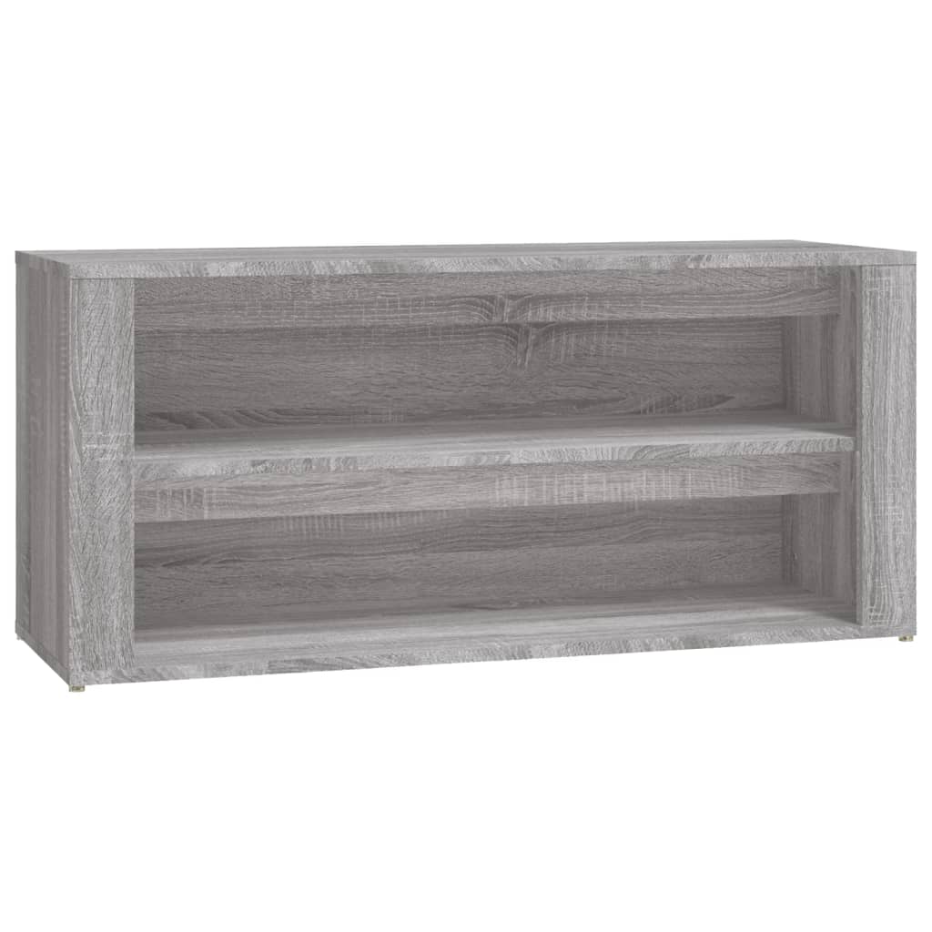 Scarpiera Grigio Sonoma 100x35x45 cm in Legno Multistrato