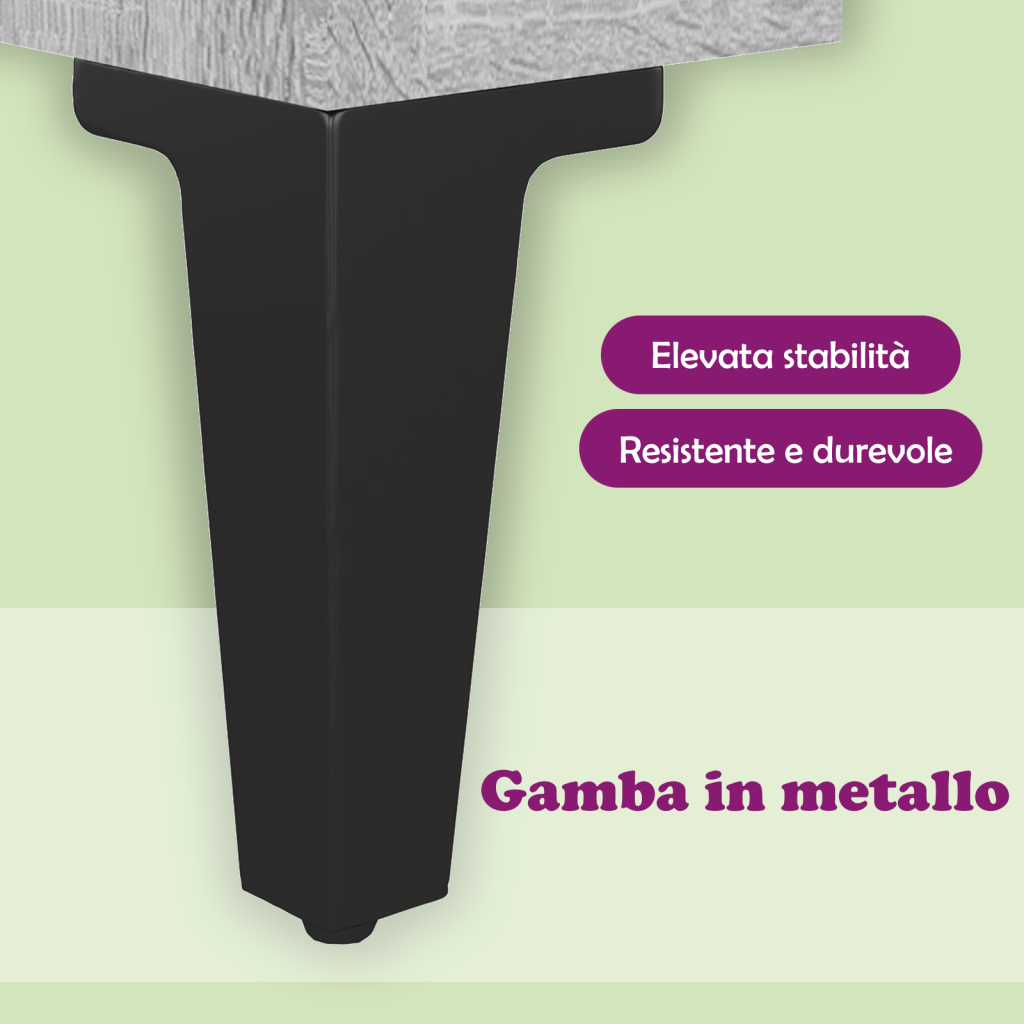 Scarpiera Grigio Sonoma 102x35x55 cm in Legno Multistrato