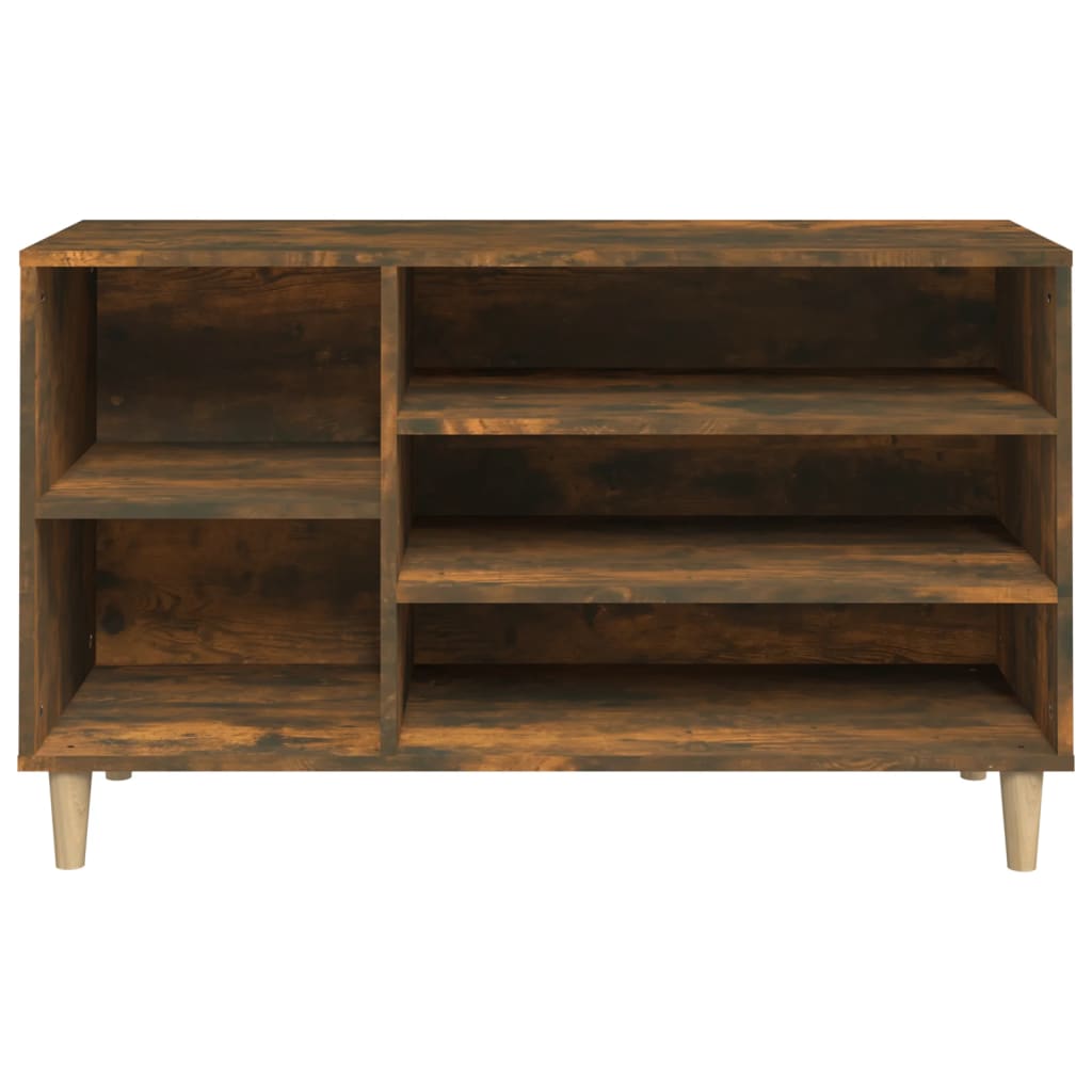 Scarpiera Rovere Fumo 102x36x60 cm in Legno Multistrato
