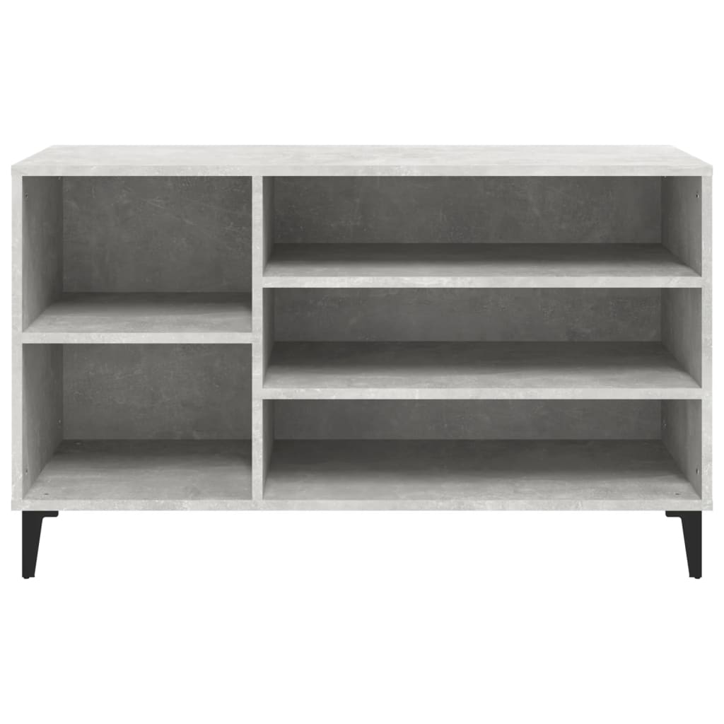 Scarpiera Grigio Cemento 102x36x60 cm in Legno Multistrato
