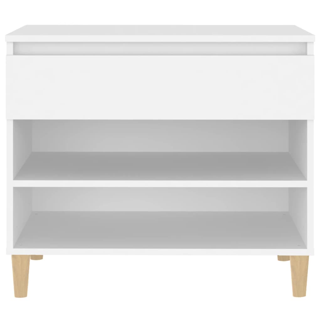 Scarpiera Bianca 70x36x60 cm in Legno Multistrato