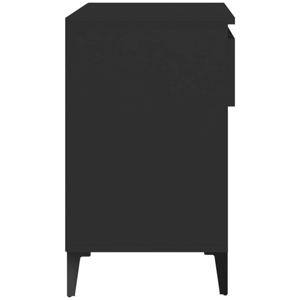 Scarpiera Nera 70x36x60 cm in Legno Multistrato