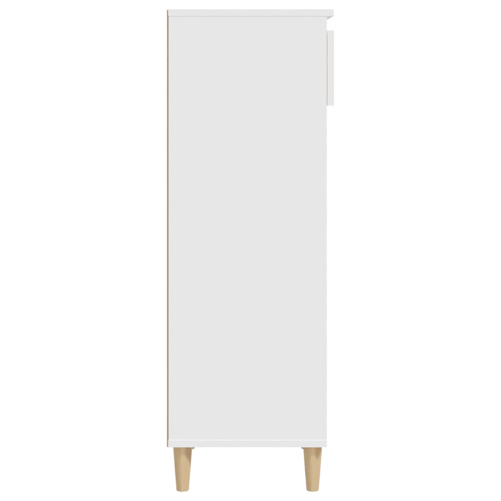 Scarpiera Bianca 40x36x105 cm in Legno Multistrato
