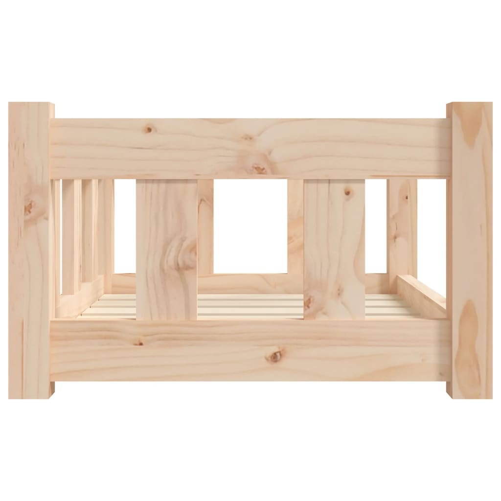 Cuccia per Cani 55,5x45,5x28 cm in Legno Massello di Pino