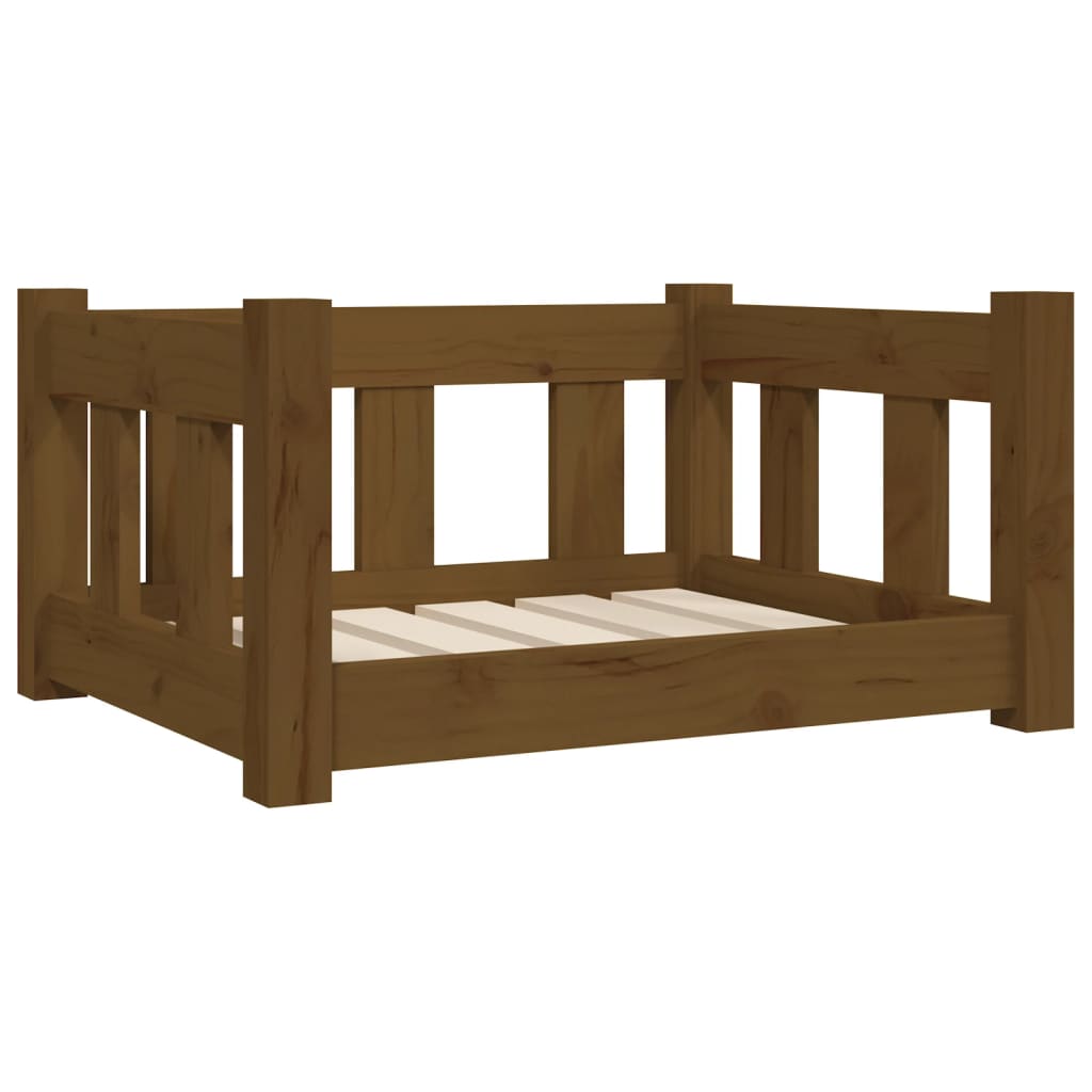 Cuccia per Cani Ambra 55,5x45,5x28 cm in Legno Massello di Pino