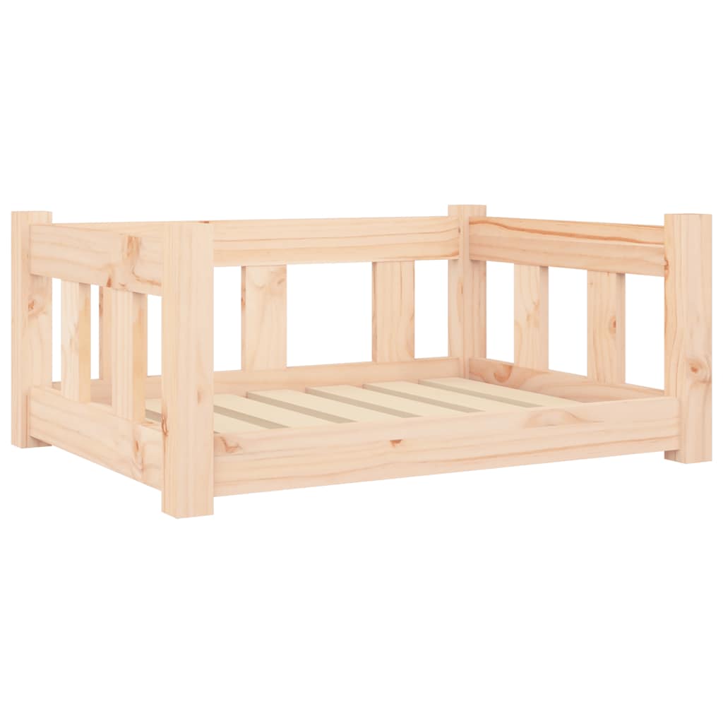 Cuccia per Cani 65,5x50,5x28 cm in Legno Massello di Pino
