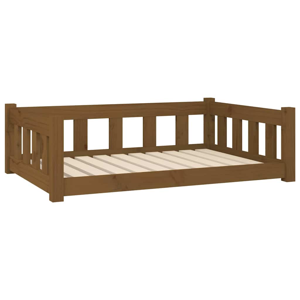 Cuccia per Cani Ambra 95,5x65,5x28 cm in Legno Massello di Pino