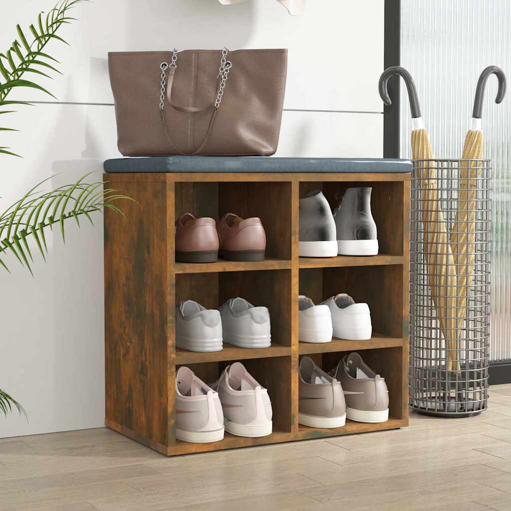 Scarpiera Rovere Fumo 52,5x30x50 cm