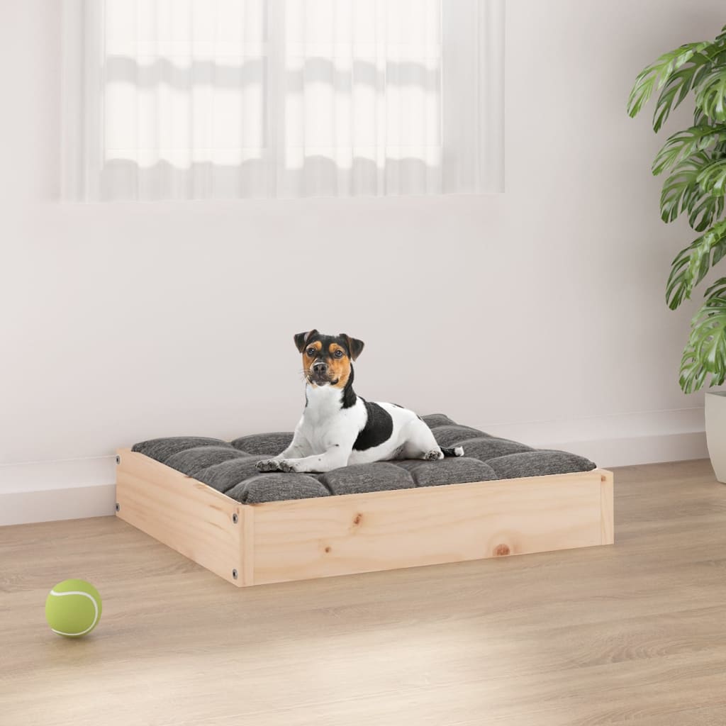 Cuccia per Cani 51,5x44x9 cm in Legno Massello di Pino