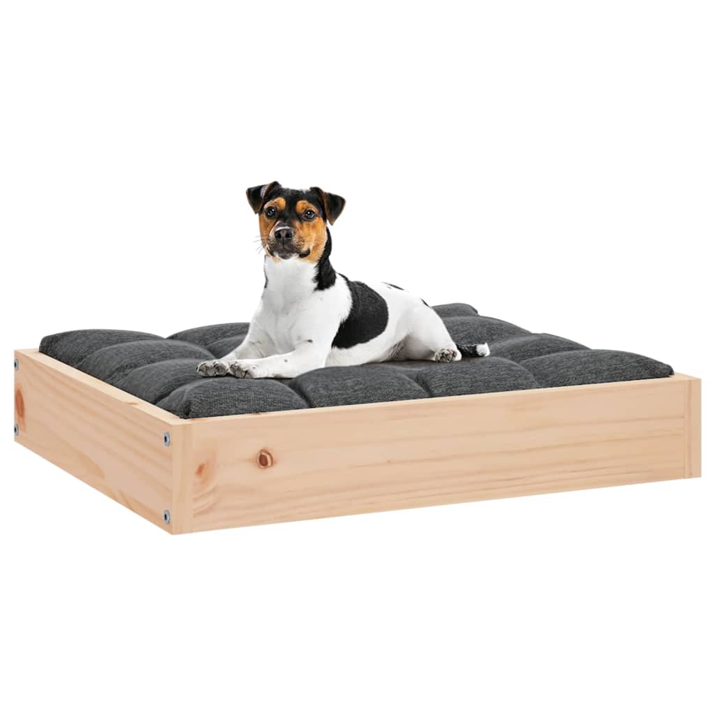 Cuccia per Cani 51,5x44x9 cm in Legno Massello di Pino