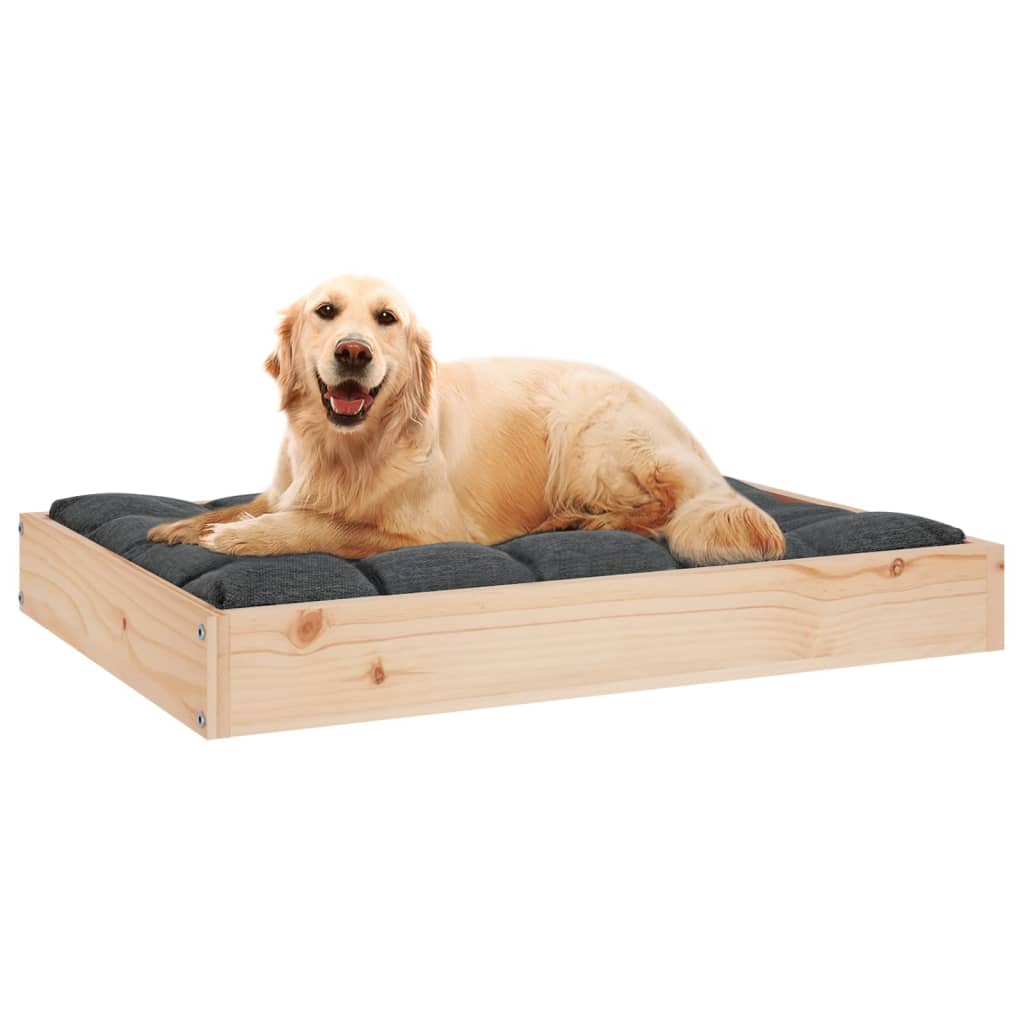 Cuccia per Cani 71,5x54x9 cm in Legno Massello di Pino
