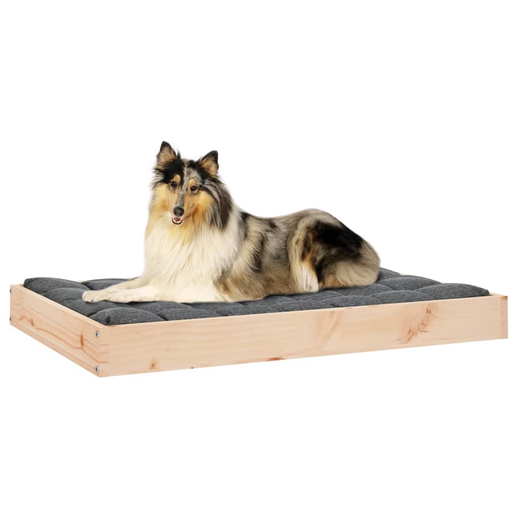 Cuccia per Cani 91,5x64x9 cm in Legno Massello di Pino