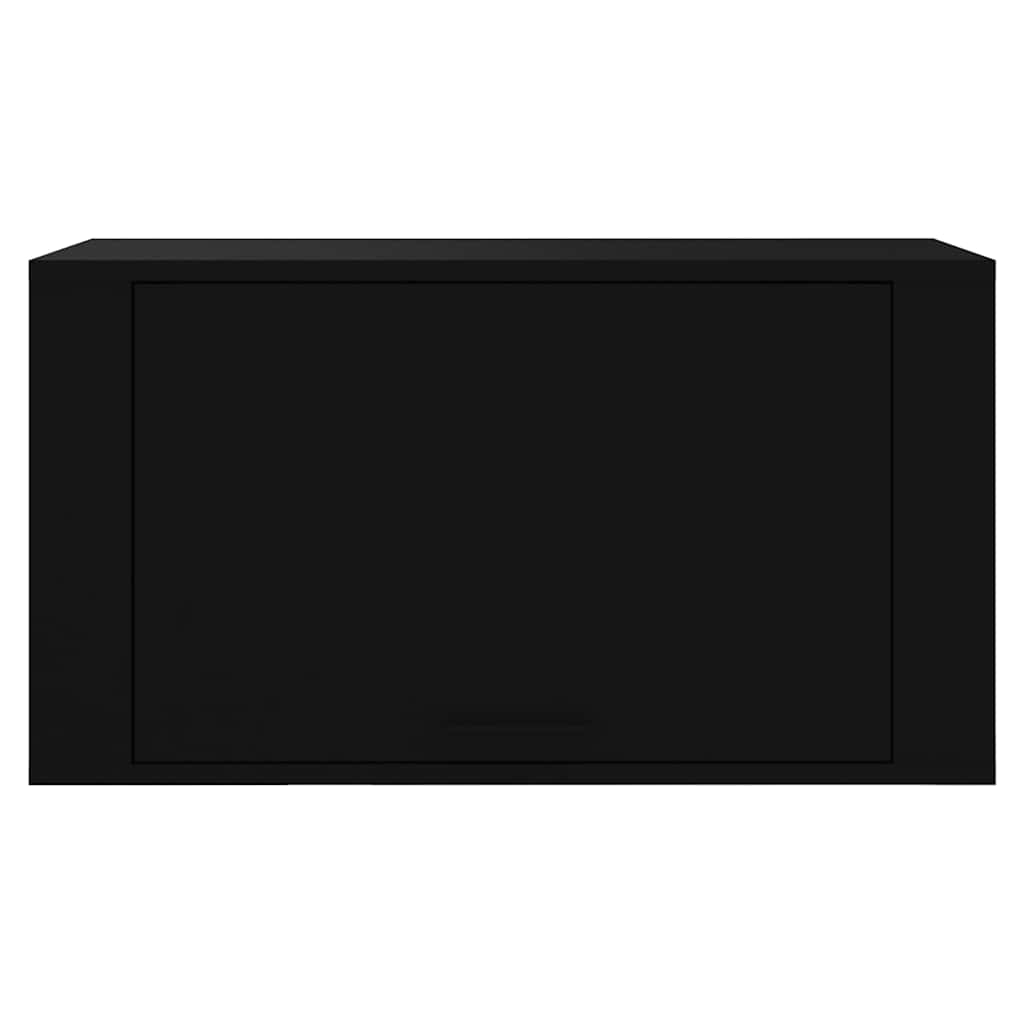 Scarpiera a Parete nero 70x35x38 cm Legno Multistrato