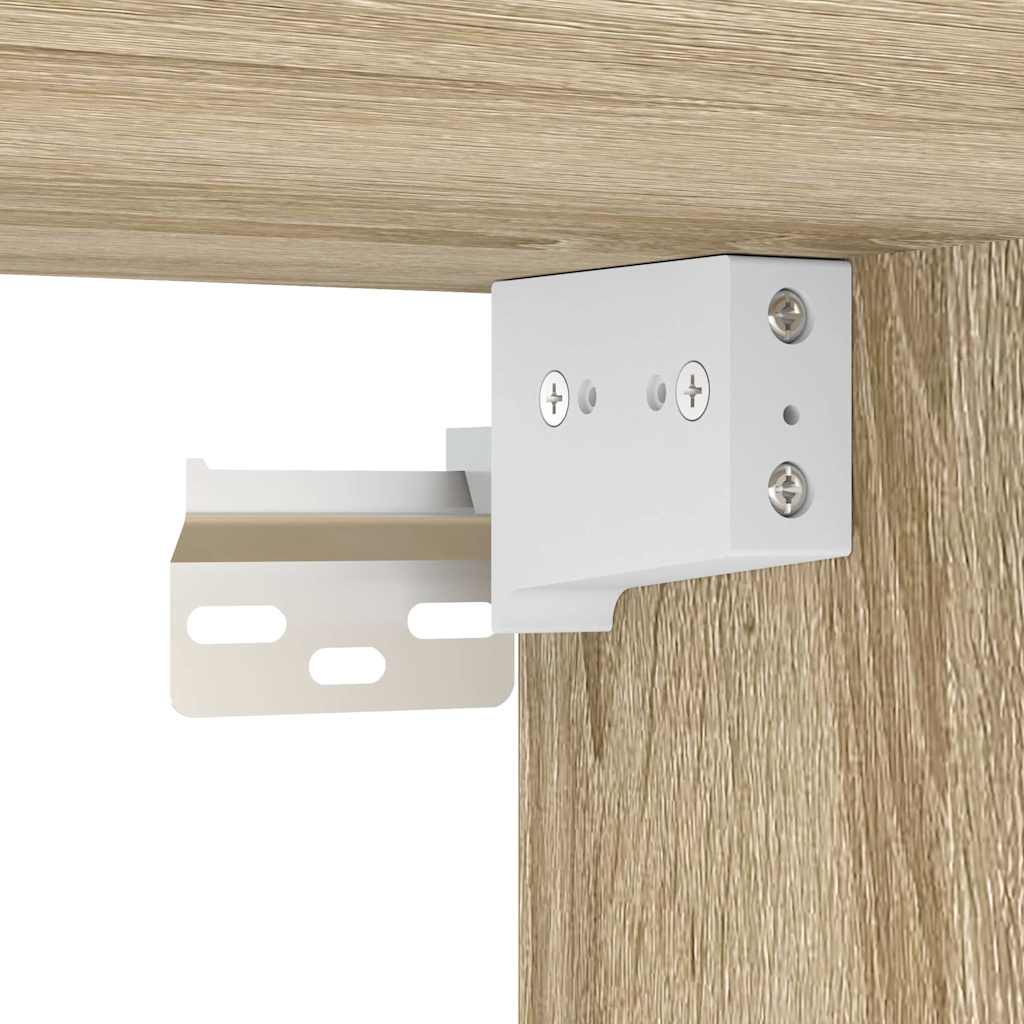 Scarpiera a Muro Rovere Sonoma 100x35x38cm in Legno Multistrato