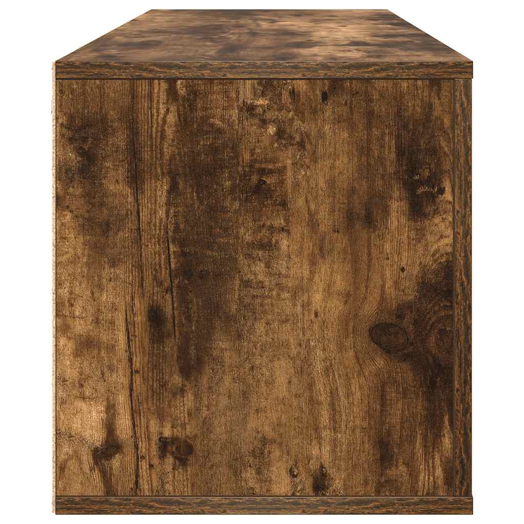 Scarpiera a Muro rovere fumo 100x35x38cm in Legno Multistrato