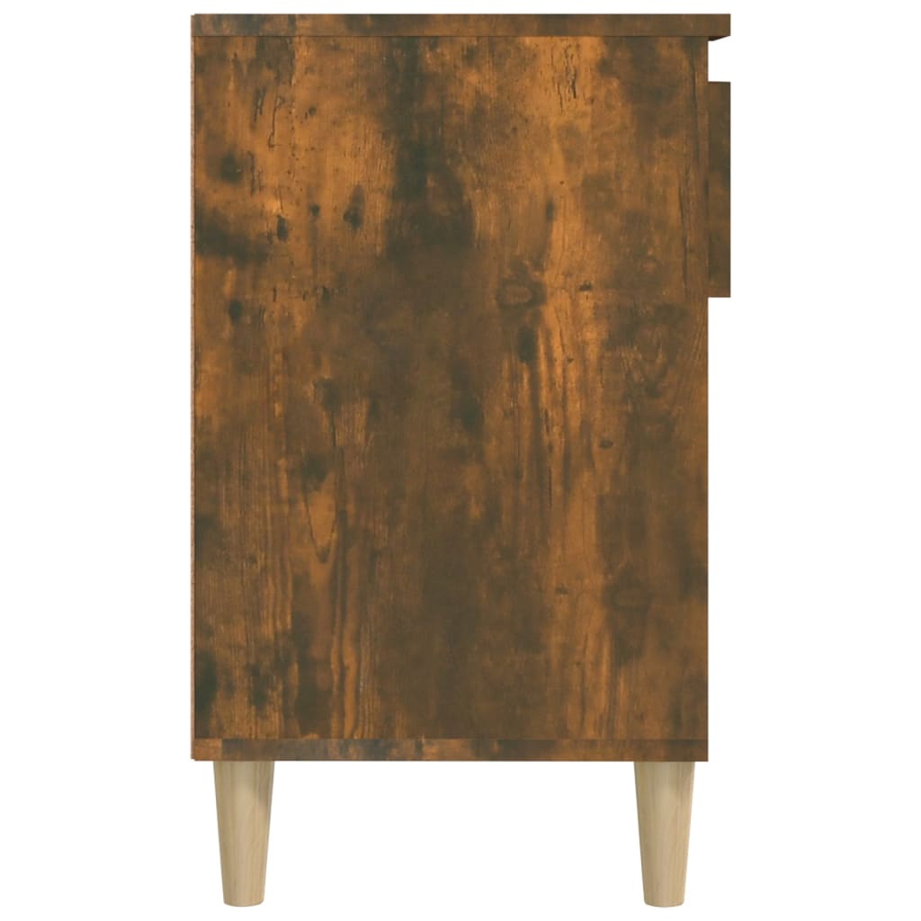 Scarpiera Rovere Fumo 102x36x60 cm in Legno Multistrato