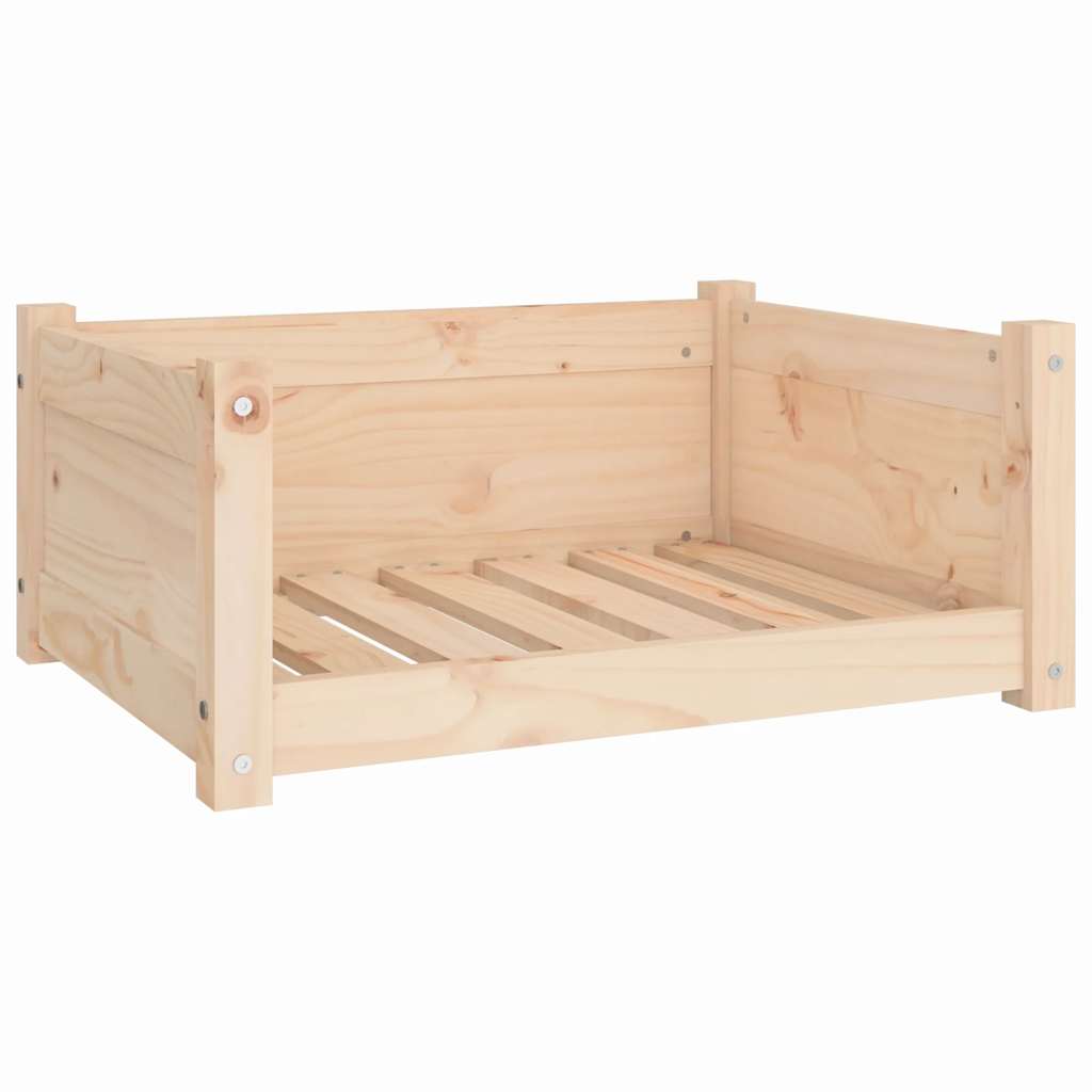 Letto per cani 65,5x50,5x28 cm in legno di pino massiccio
