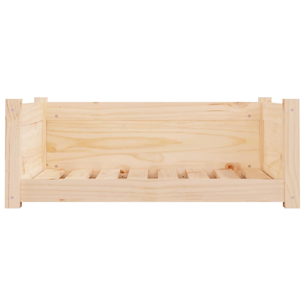 Cuccia per Cani 75,5x55,5x28 cm in Legno Massello di Pino