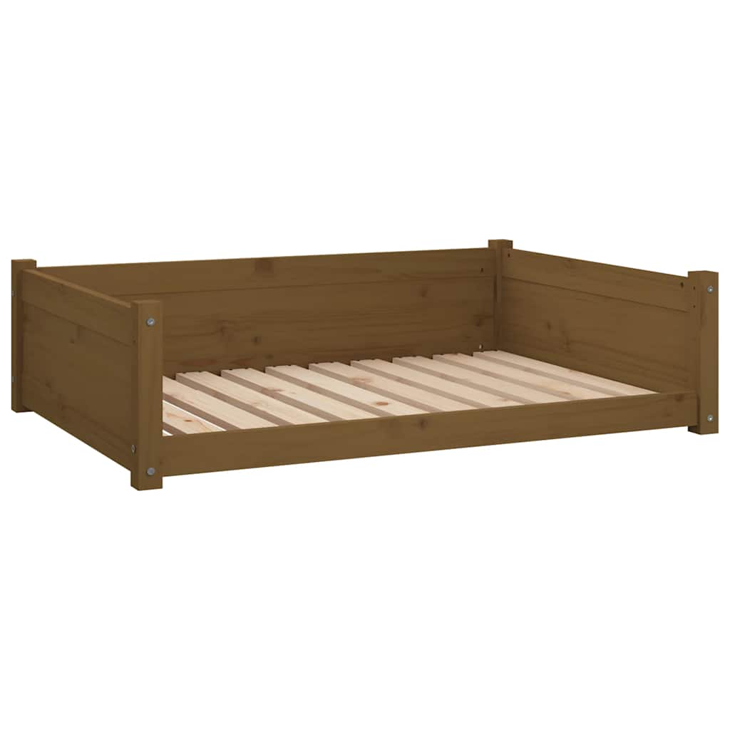 Cuccia per Cani Ambra 95,5x65,5x28cm in Legno Massello di Pino