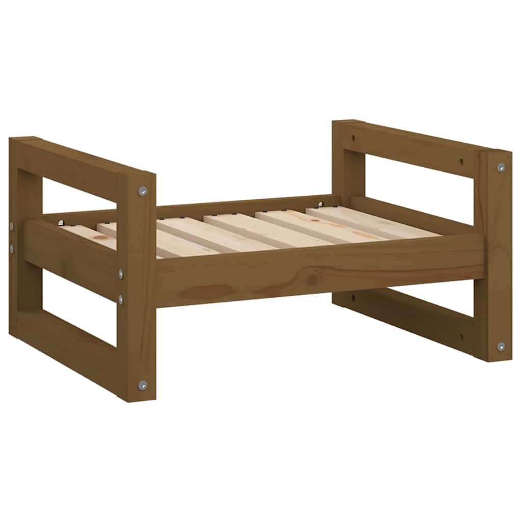 Cuccia per Cani ambra 55,5x45,5x28 cm Legno Massello di Pino