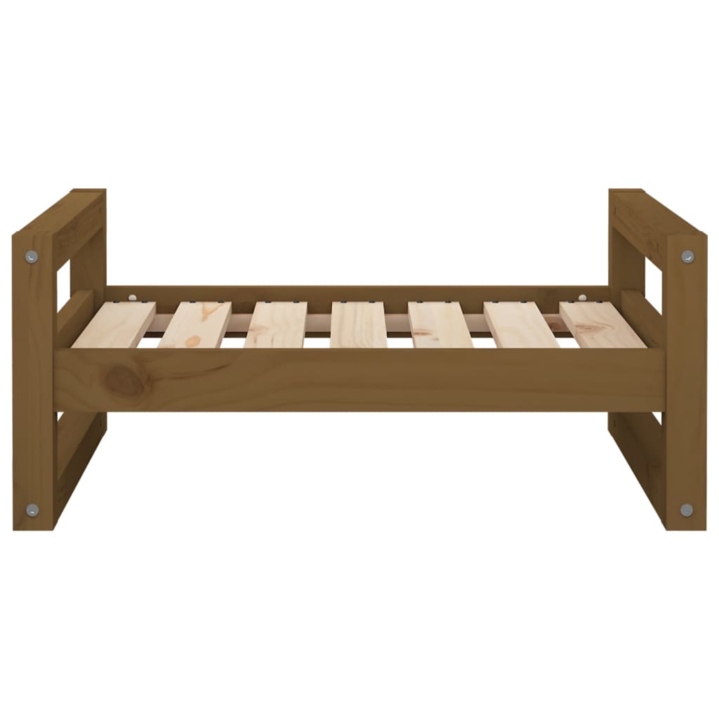 Cuccia per Cani Ambra 65,5x50,5x28cm in Legno Massello di Pino