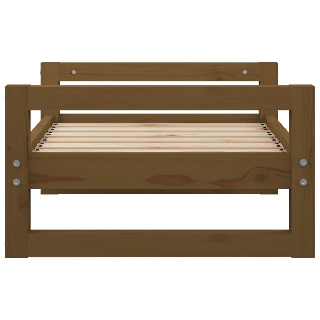 Cuccia per Cani Ambra 65,5x50,5x28cm in Legno Massello di Pino