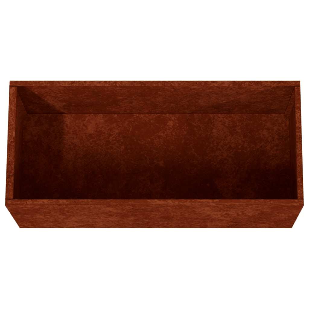 Fioriera 62x30x29 cm Acciaio Corten