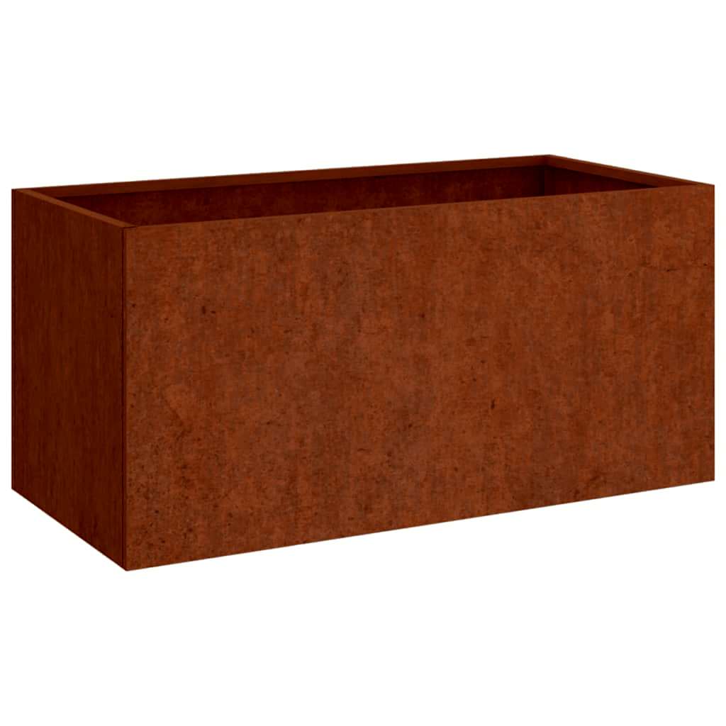 Fioriera 62x40x39 cm Acciaio Corten