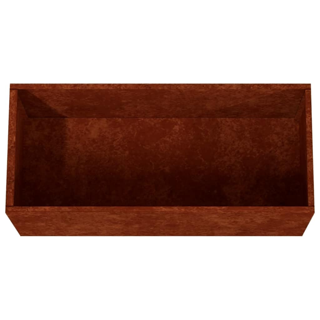 Fioriera 62x40x39 cm Acciaio Corten