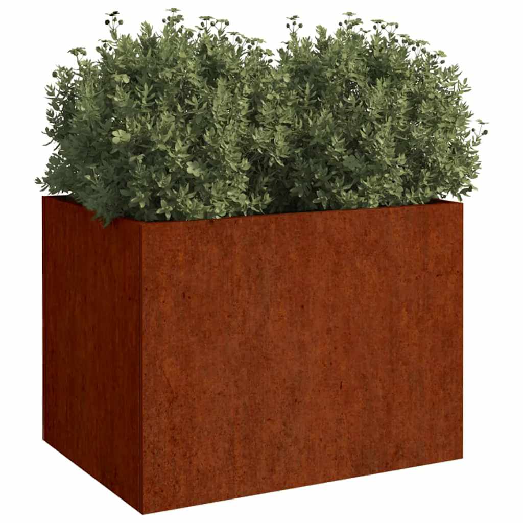 Fioriera 62x47x46 cm Acciaio Corten
