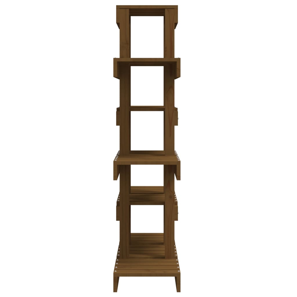 Supporto per Piante Ambra 85x25x109,5 cm Legno Massello di Pino