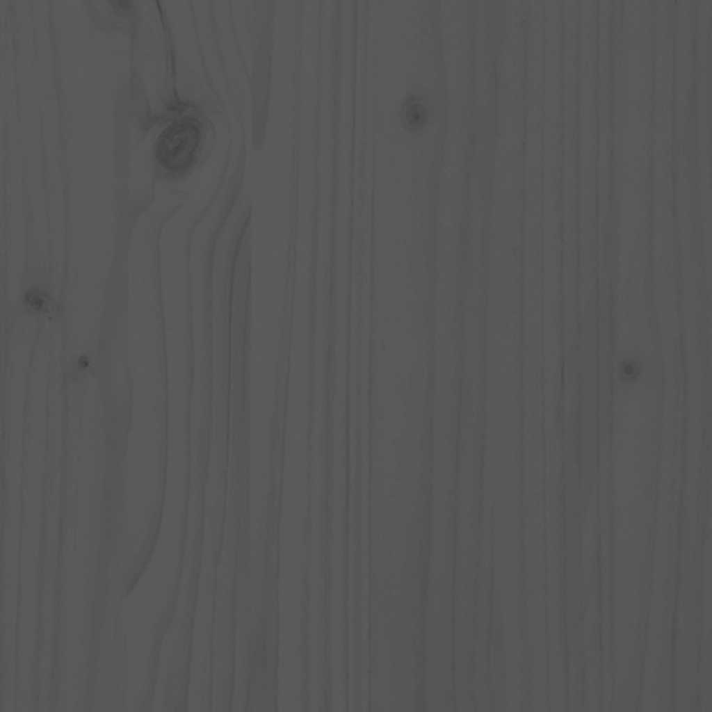 Supporto per Piante Grigio 104,5x25x109,5cm Legno Massello Pino