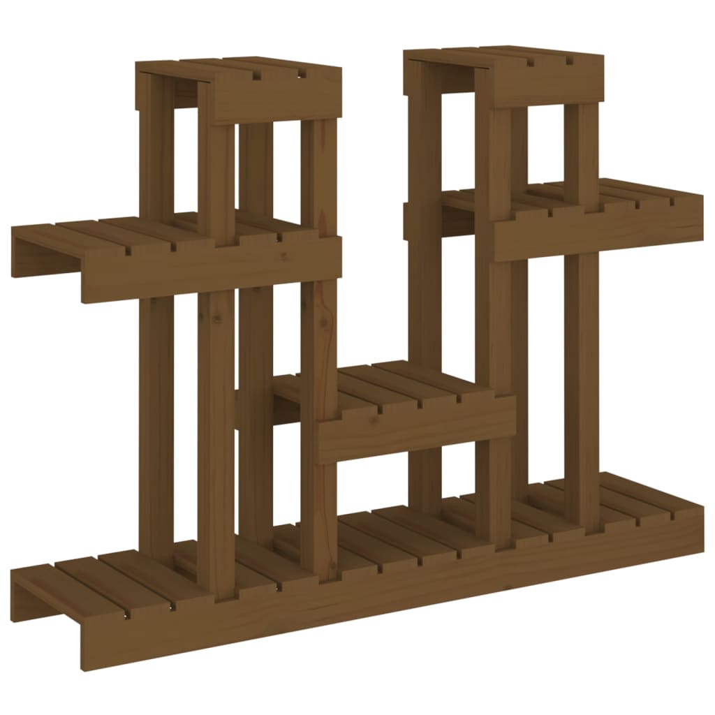 Supporto per Piante Ambra 104,5x25x77,5 cm Legno Massello Pino