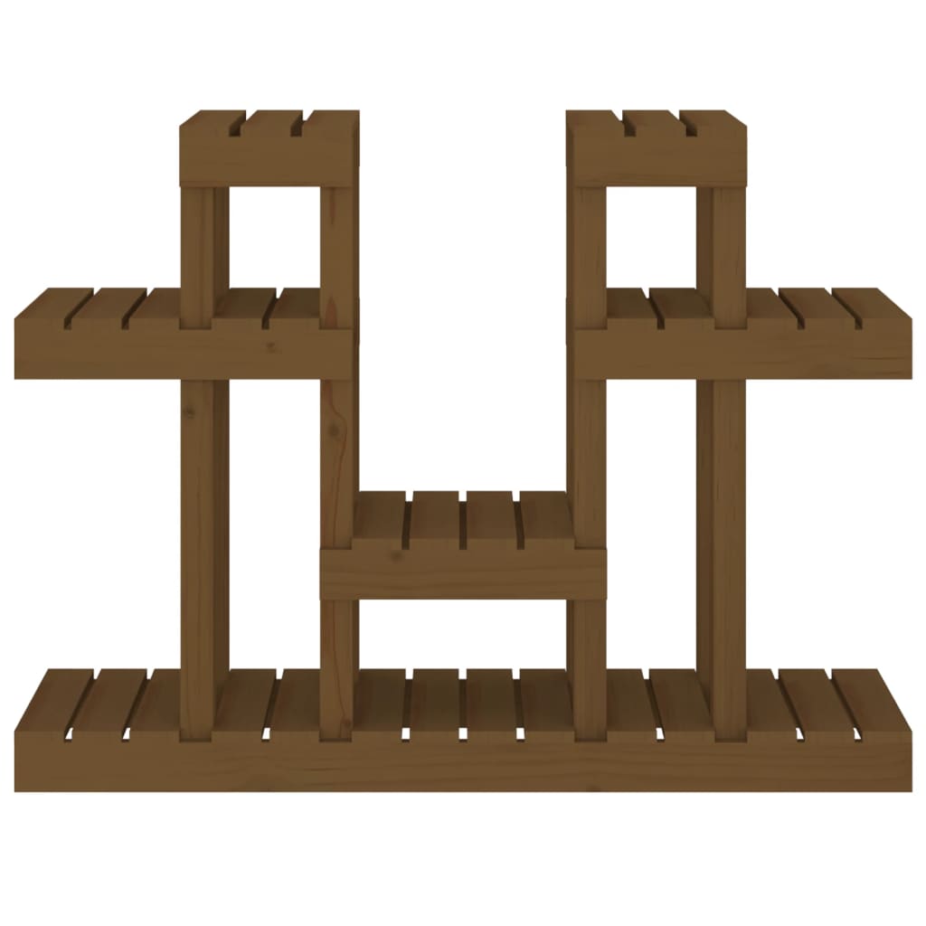 Supporto per Piante Ambra 104,5x25x77,5 cm Legno Massello Pino