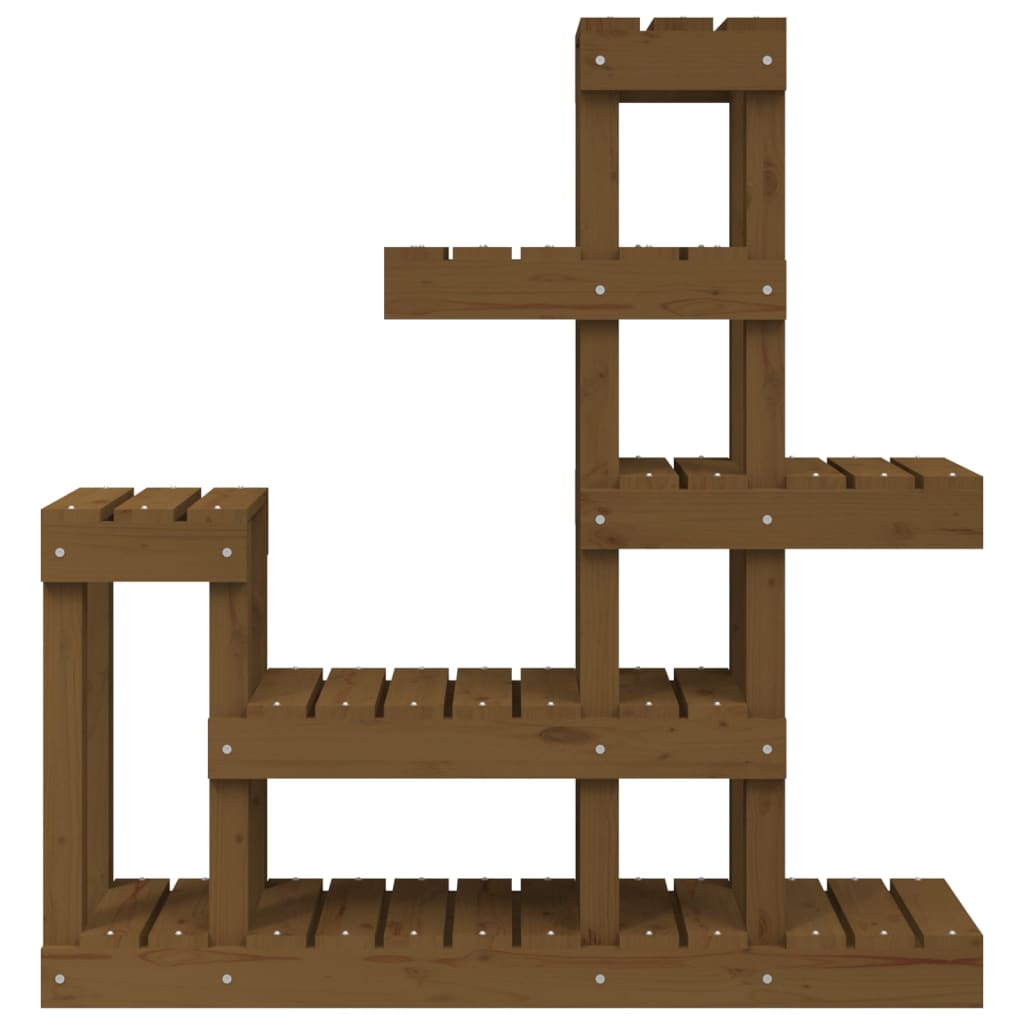 Supporto per Piante Ambra 92x25x97 cm Legno Massello di Pino