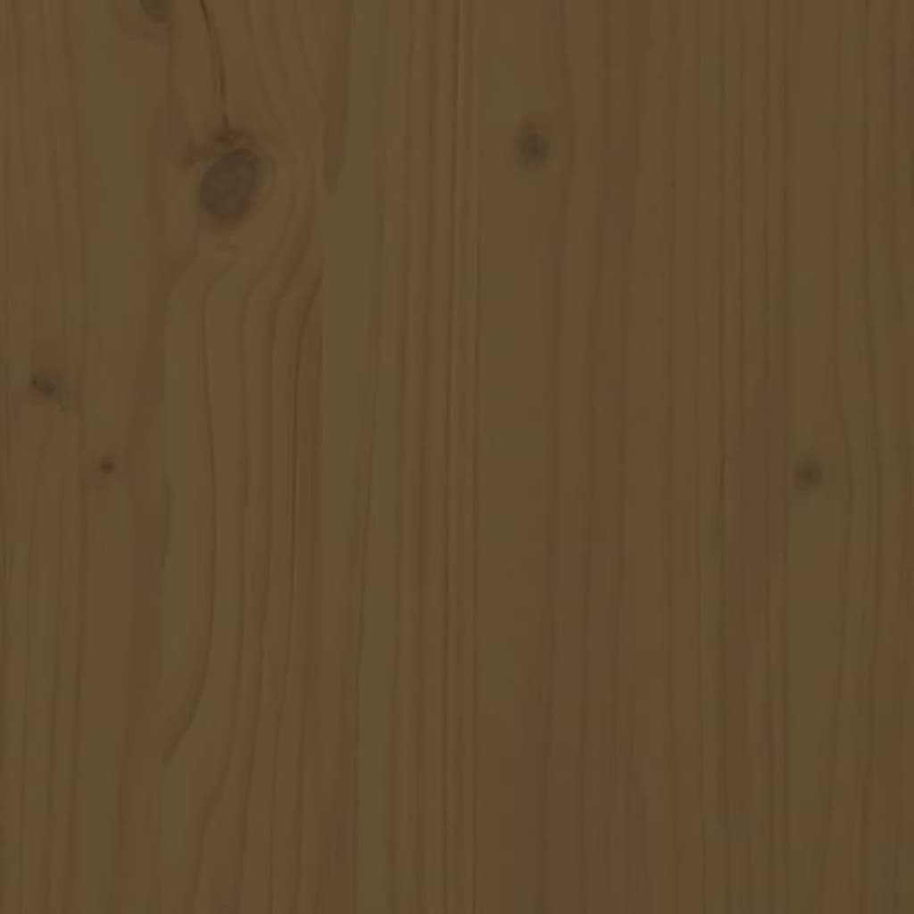 Fioriere 2 pz Marrone Ambra 40x40x81 cm Legno Massello di Pino