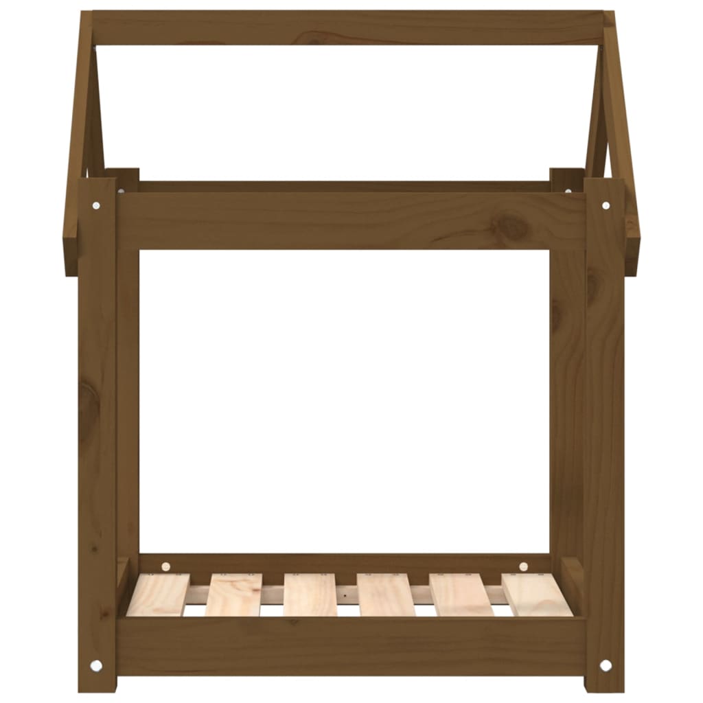 Cuccia per Cani Ambra 61x50x70 cm in Legno Massello di Pino